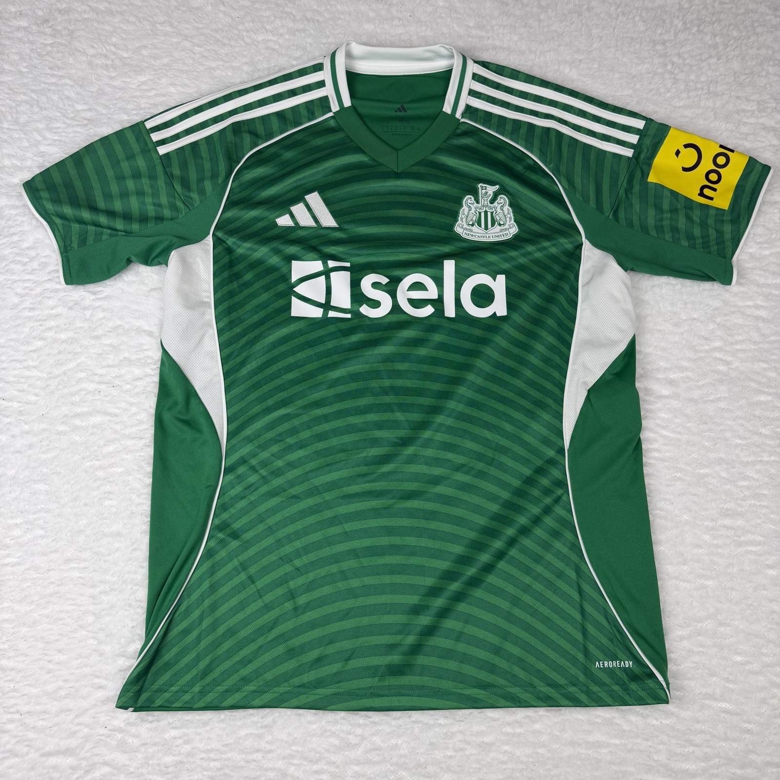 Adidas Newcastle United FC 25/26 Away Jersey Authentic Soccer Green NWT $150 L