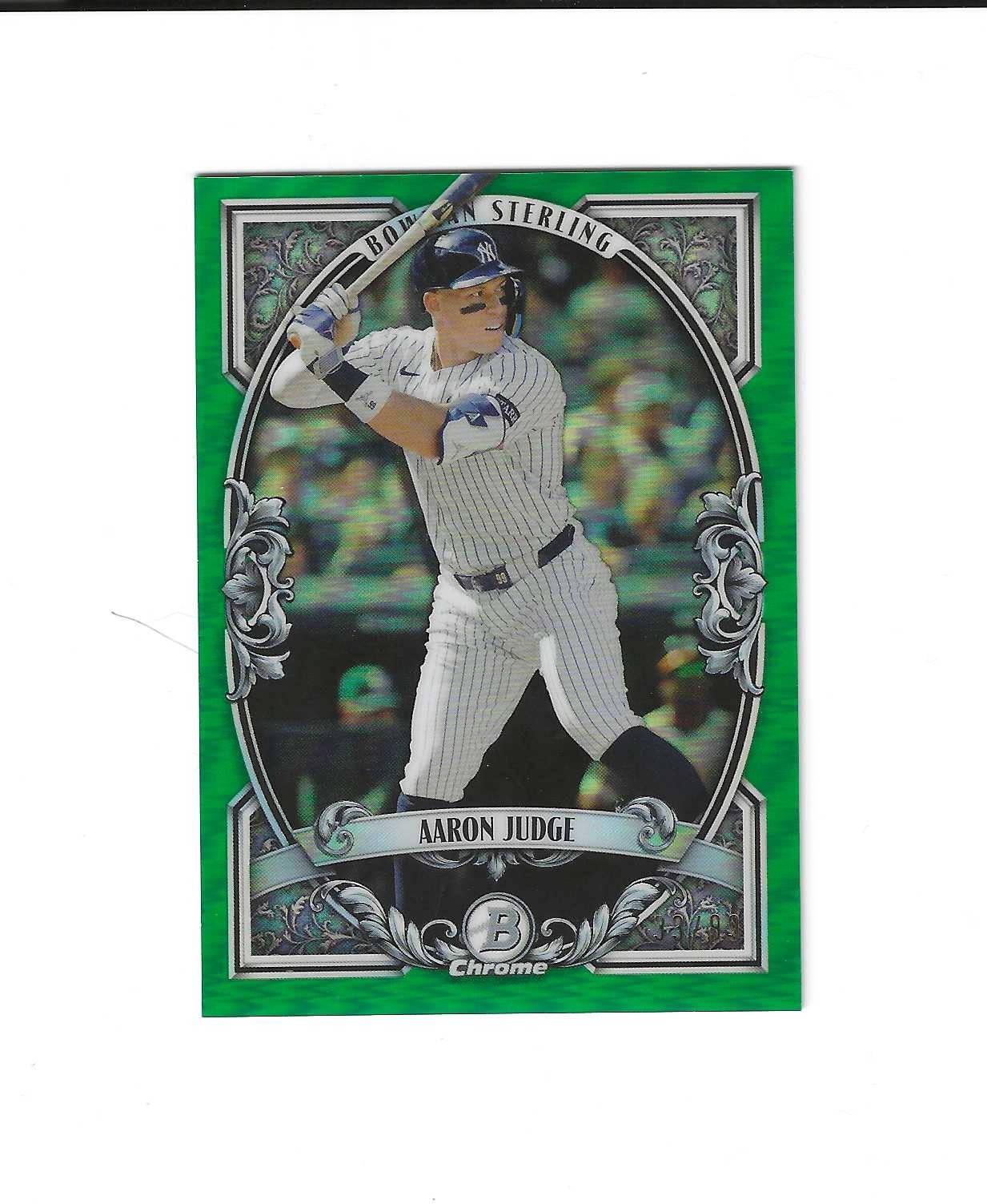 2026 BOWMAN BASEBALL Aaron Judge Bowman Sterling Green Refractor /99 #BST-4