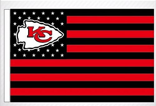 Kansas City Chiefs 3×5 Foot American Flag Banner New