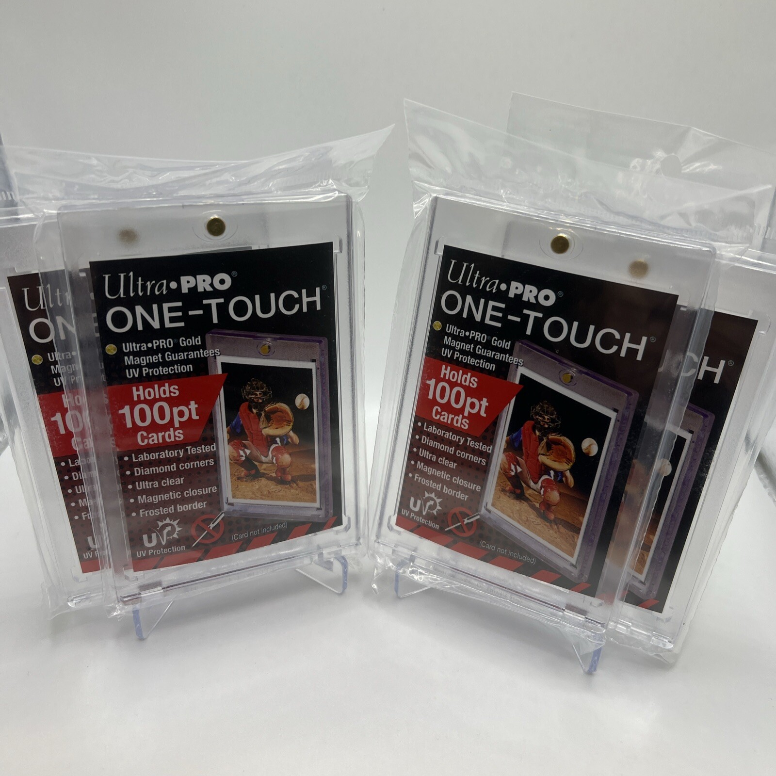 Ultra Pro One-Touch Thick Card 100pt Point Magnetic Card Holder – LOT of 4