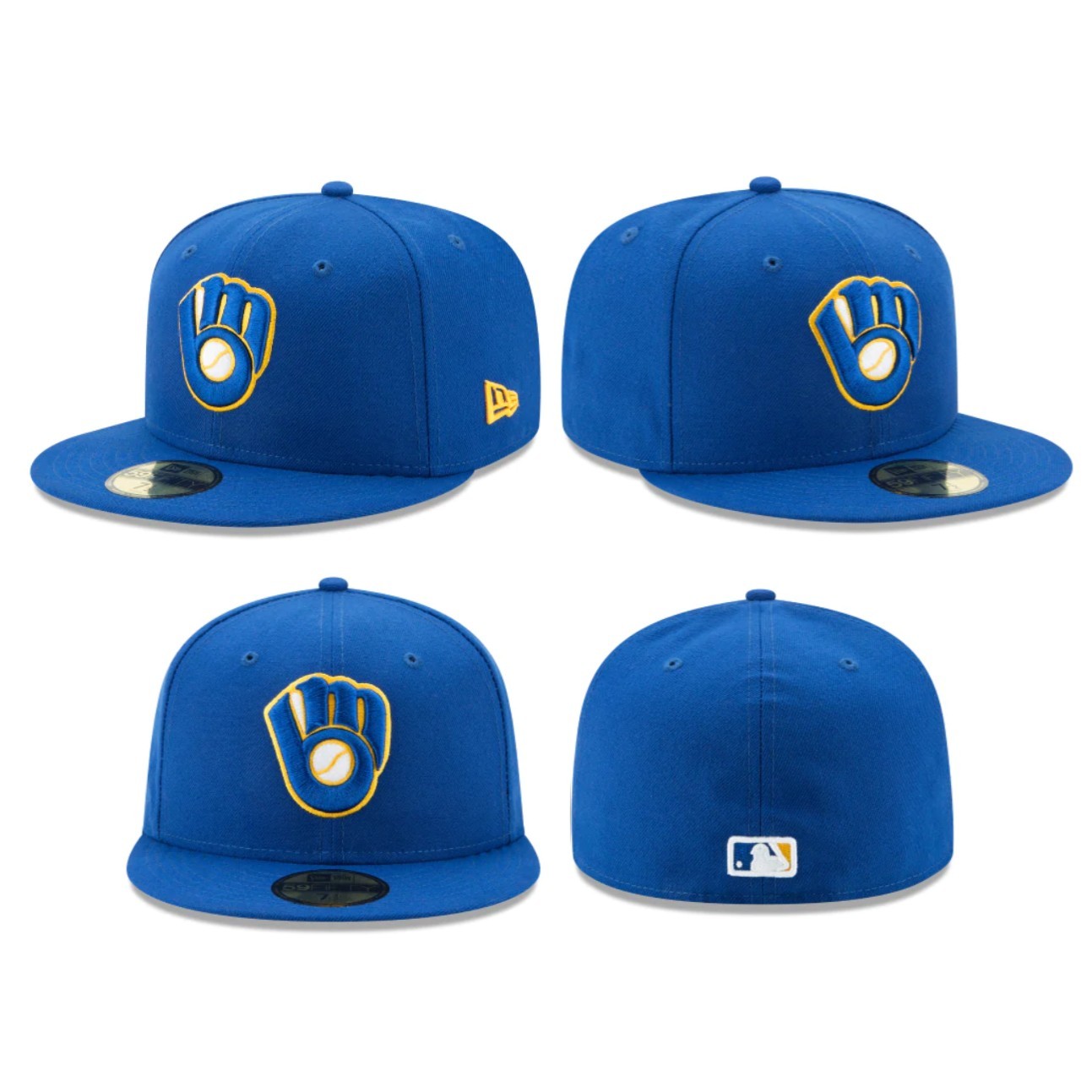 Milwaukee Brewers MIL MLB Authentic New Era 59FIFTY Fitted Cap – 5950 Hat