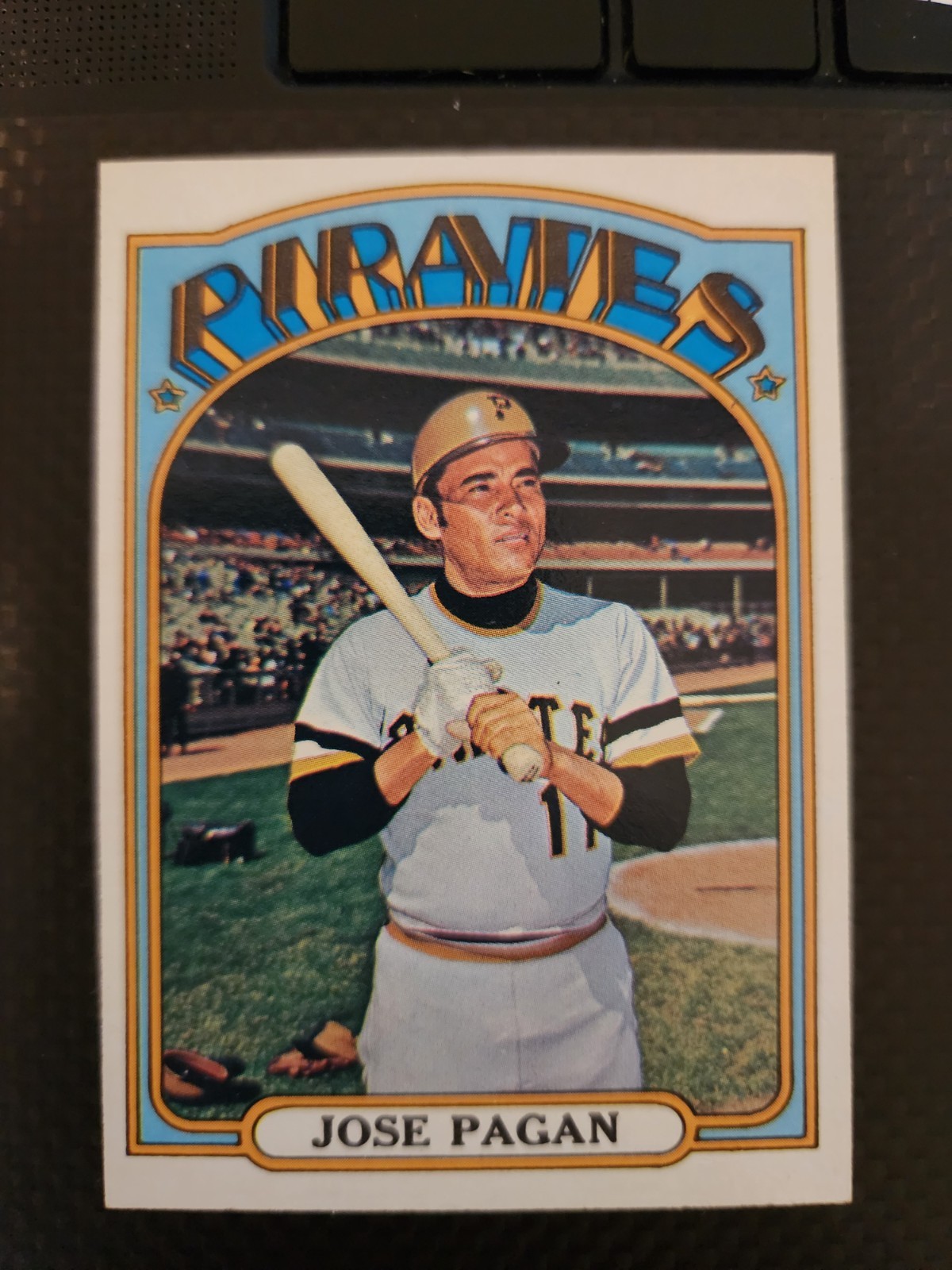 1972 Topps Jose PAGAN Pittsburgh PIRATES HIGH #701 NRMT