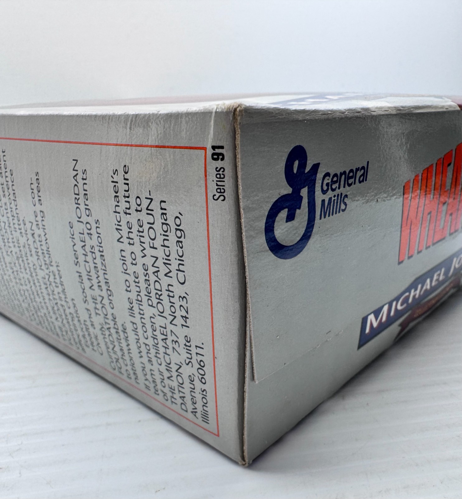 Michael Jordan WHEATIES Silver Cereal Box. Collectors Edition 1993 18oz
