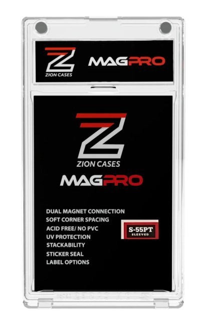 MagPro Zion Cases Single Thick Card Two Magnetic Holder – 55 Pt. Sleeved
