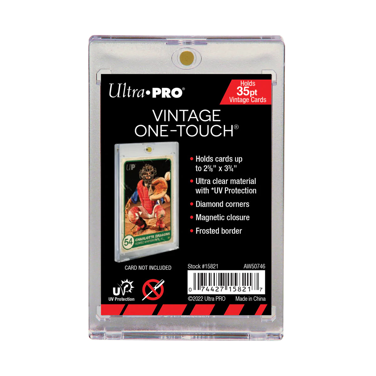 Ultra PRO Vintage One Touch Magnetic Trading Sport Card Holder Organizer Storage