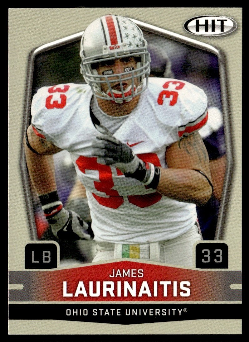 2009 SAGE HIT James Laurinaitis Rookie Ohio State Buckeyes #33