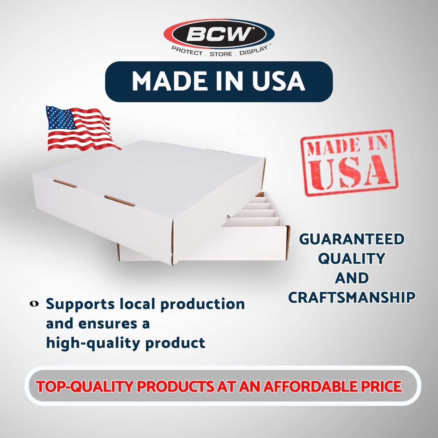 BCW 5000 Count Card Box Baseball Trading Card Storage Box Full Lid Super Monster