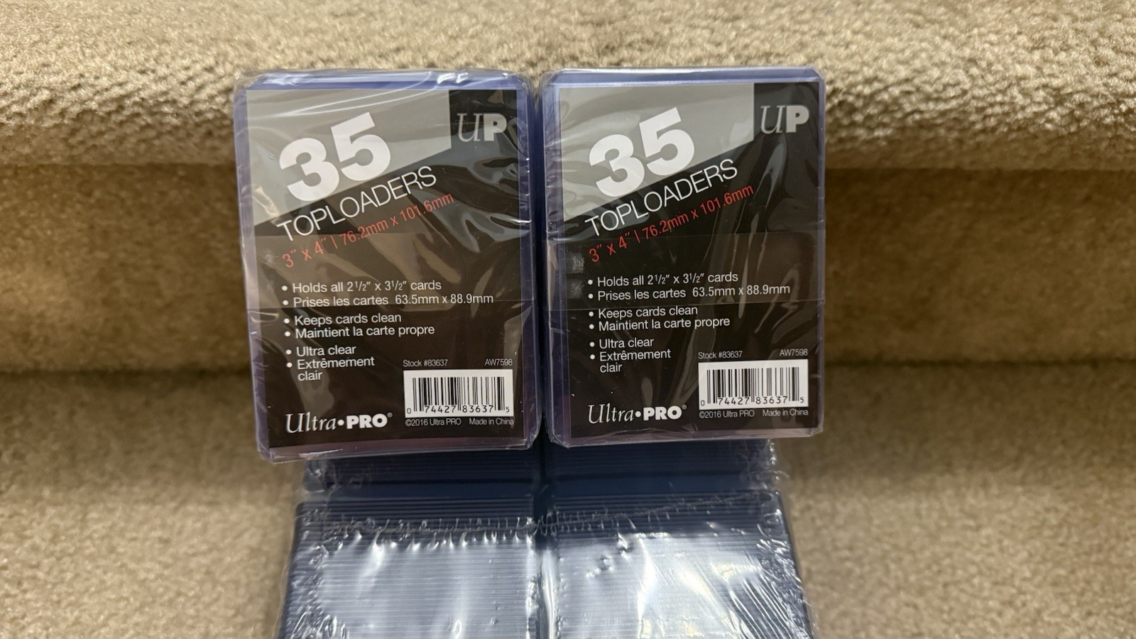 Ultra PRO 270 Count Regular 3×4 Toploaders & Soft Sleeve Protector Card Bundle