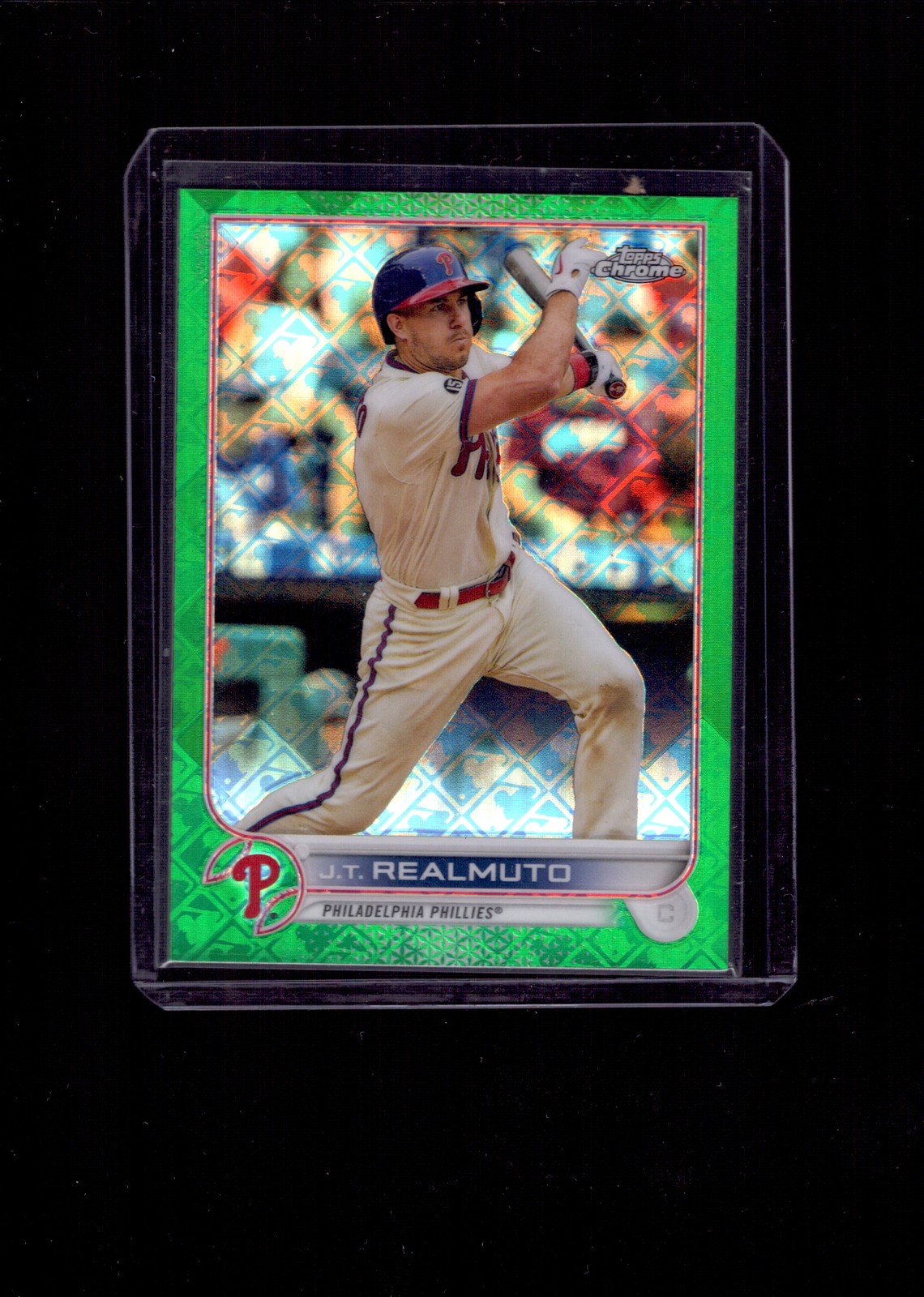 2022 Topps Chrome Logofractor Edition #108 J.T. Realmuto Green #/99