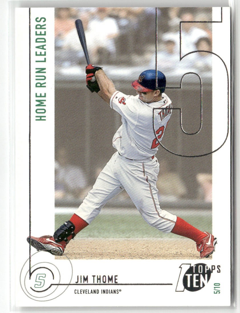 2002 TOPPS TEN #37 JIM THOME CLEVELAND INDIANS