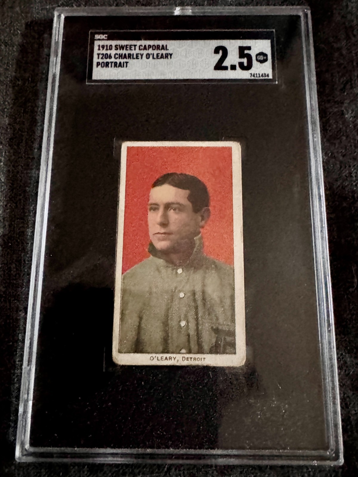 1909-11 T206 Charley O’Leary Portrait Sweet Caporal 350 SGC 2.5
