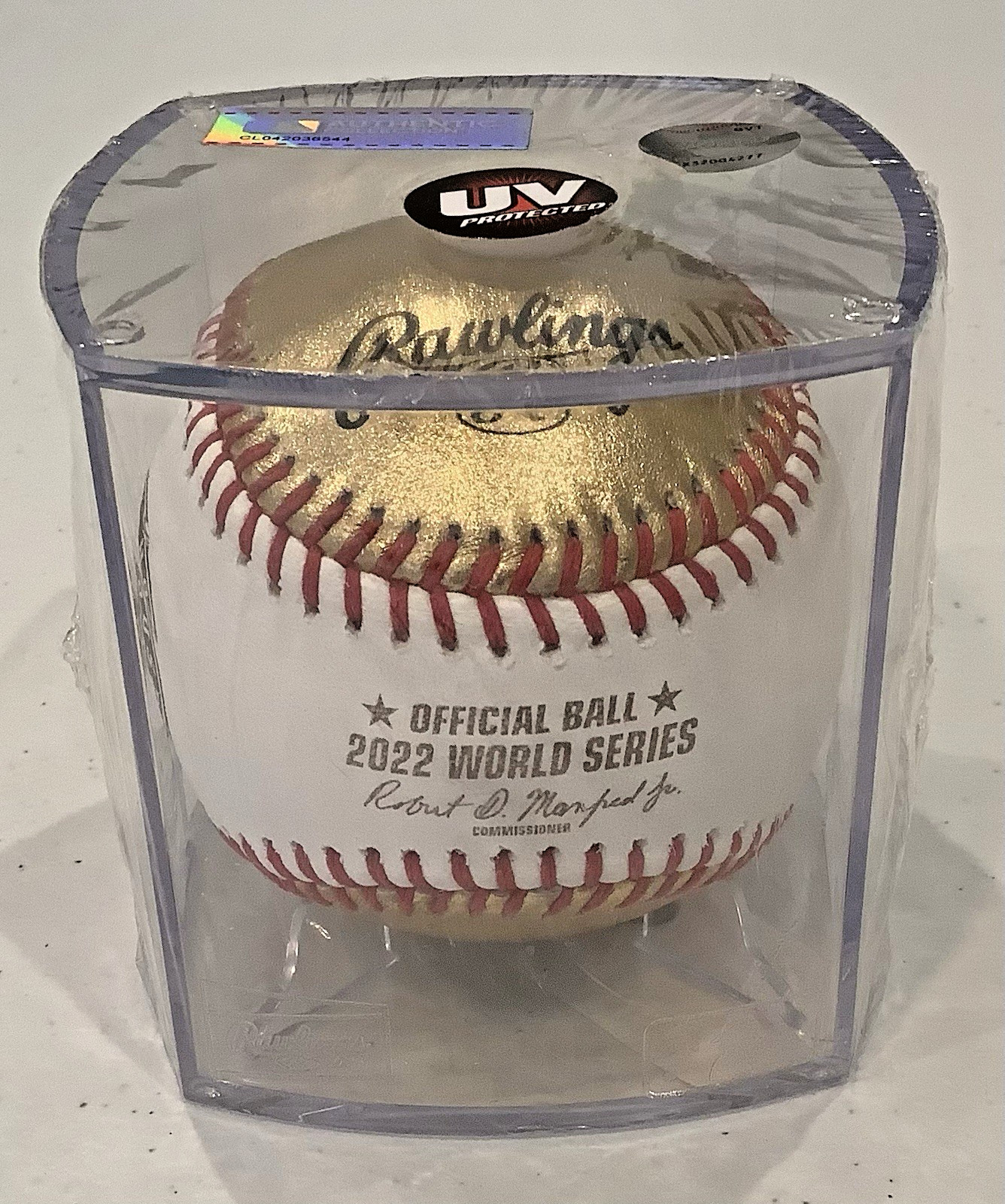 Houston Astros 2022 World Series Rawlings Official Baseball Gold New Sealed