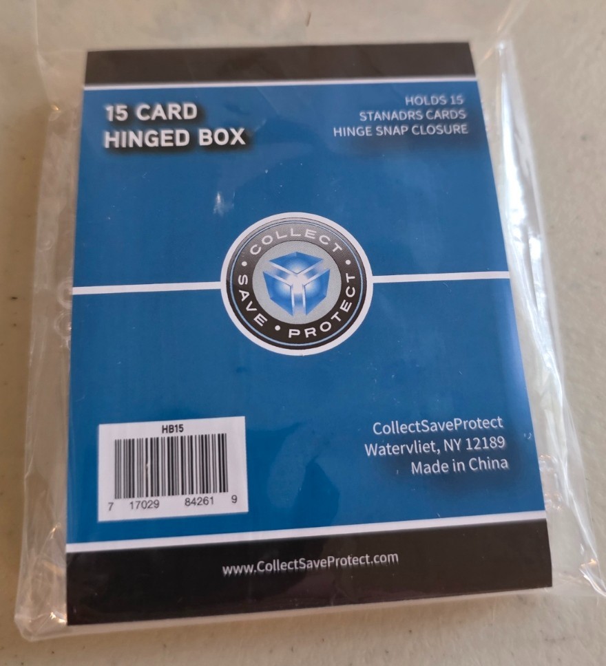 10 Pack Collect Save Protect 15CT Plastic Hinged Box