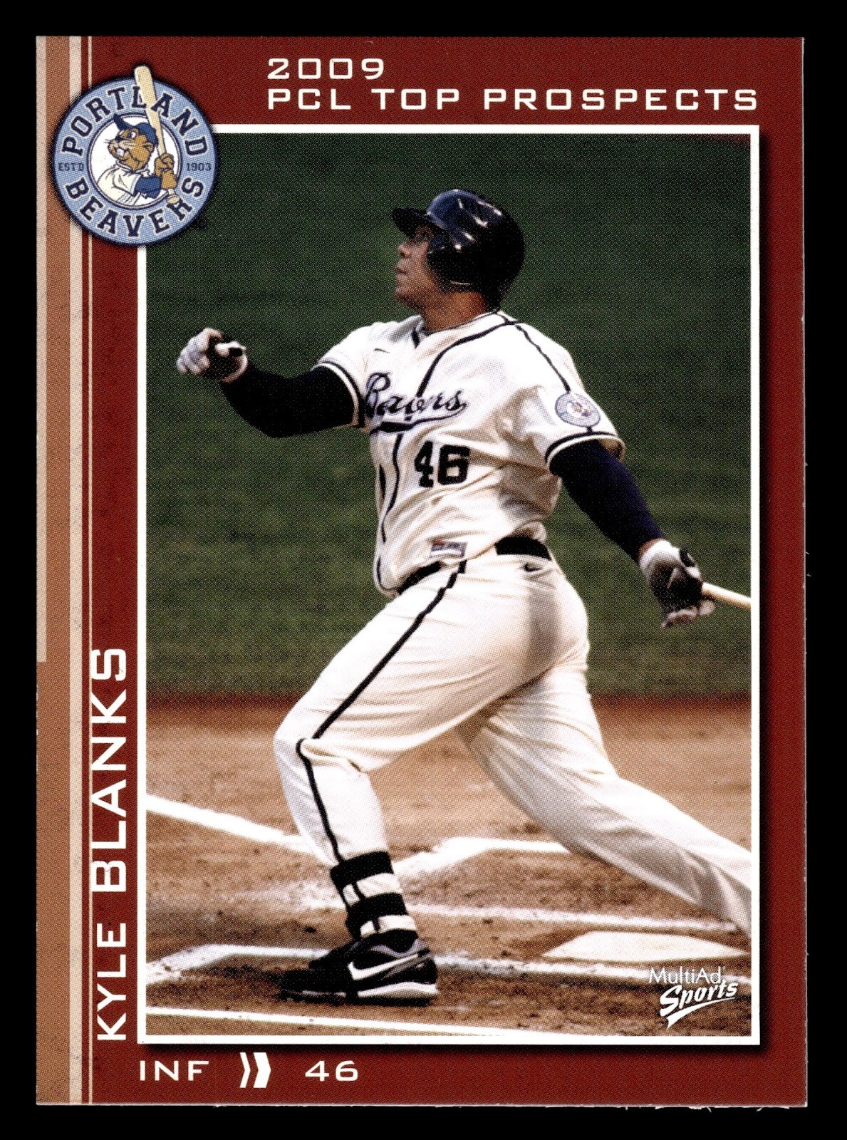 2009 MultiAd Pacific Coast League Top Prospects PCL AAA #25 Kyle Blanks