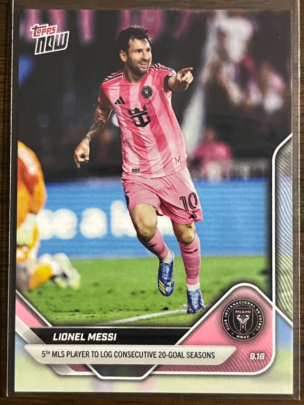 2025 Topps Now MLS #94 Lionel Messi Inter Miami CF