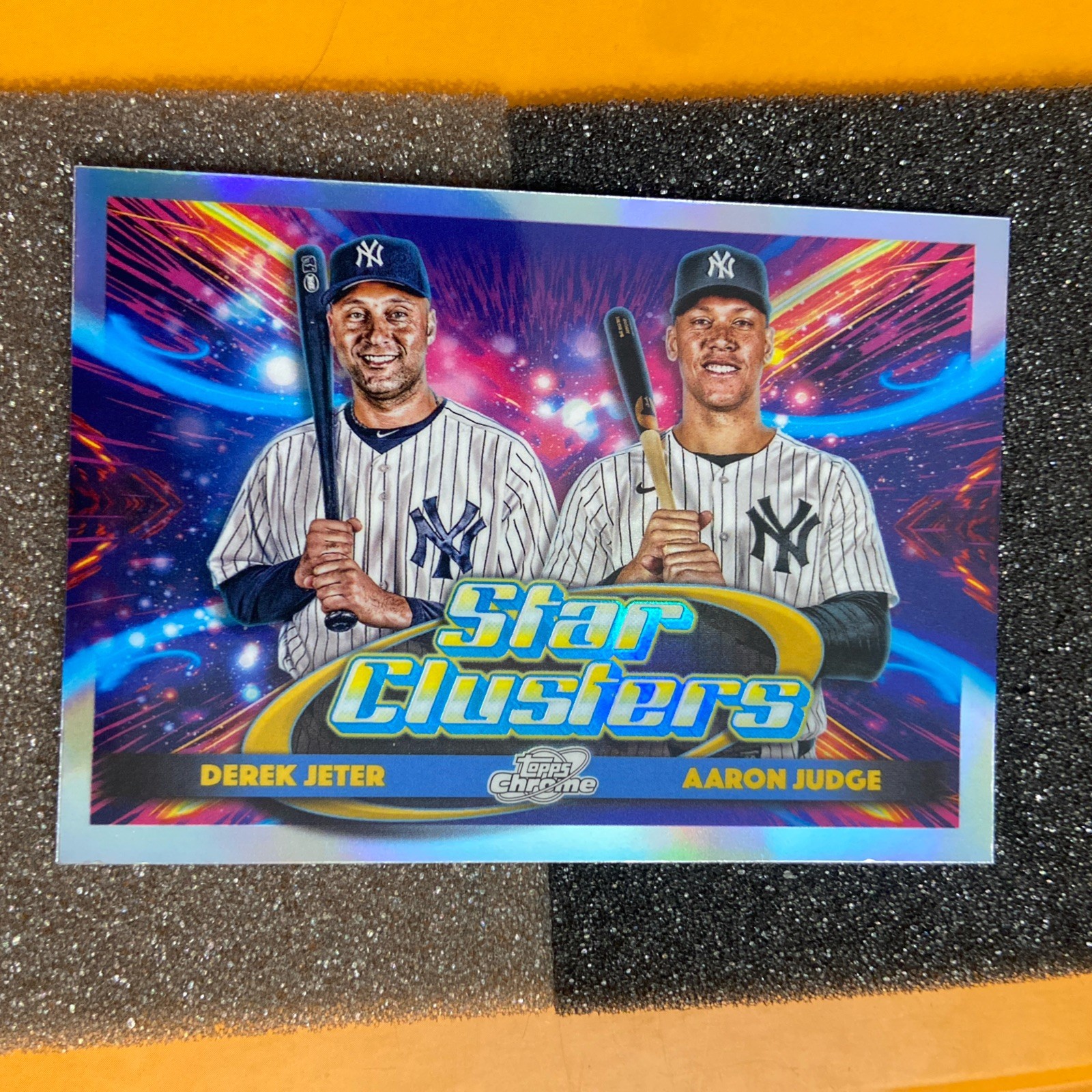 Aaron Judge x Derek Jeter 2025 Topps Cosmic Chrome Star Clusters #DSC-1 Yankees
