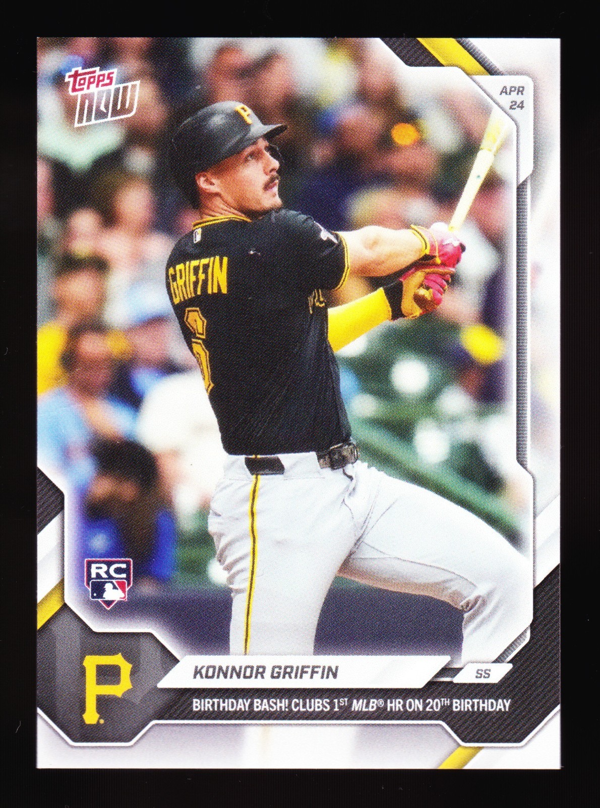 Konnor Griffin Pirates Birthday Bash Home Run vs Brewers 2026 Topps Now #115 RC