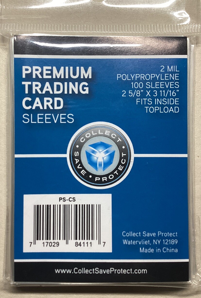 CSP Trading Card Sleeves 1 Unopened pack of 100 With Tracking!