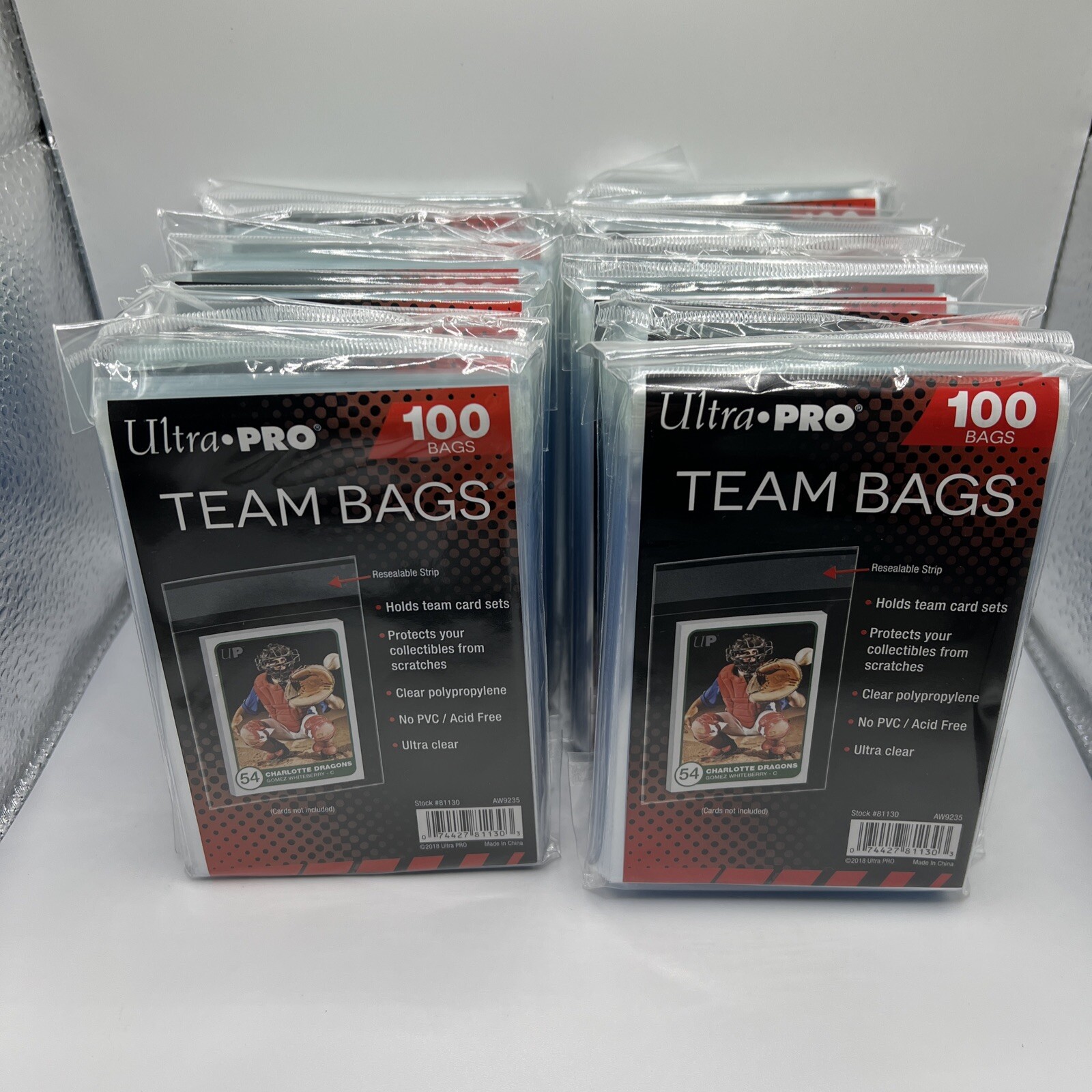 Ultra Pro Resealable Team Bags 20 Packs of 100 Team Bags, 2000 Total