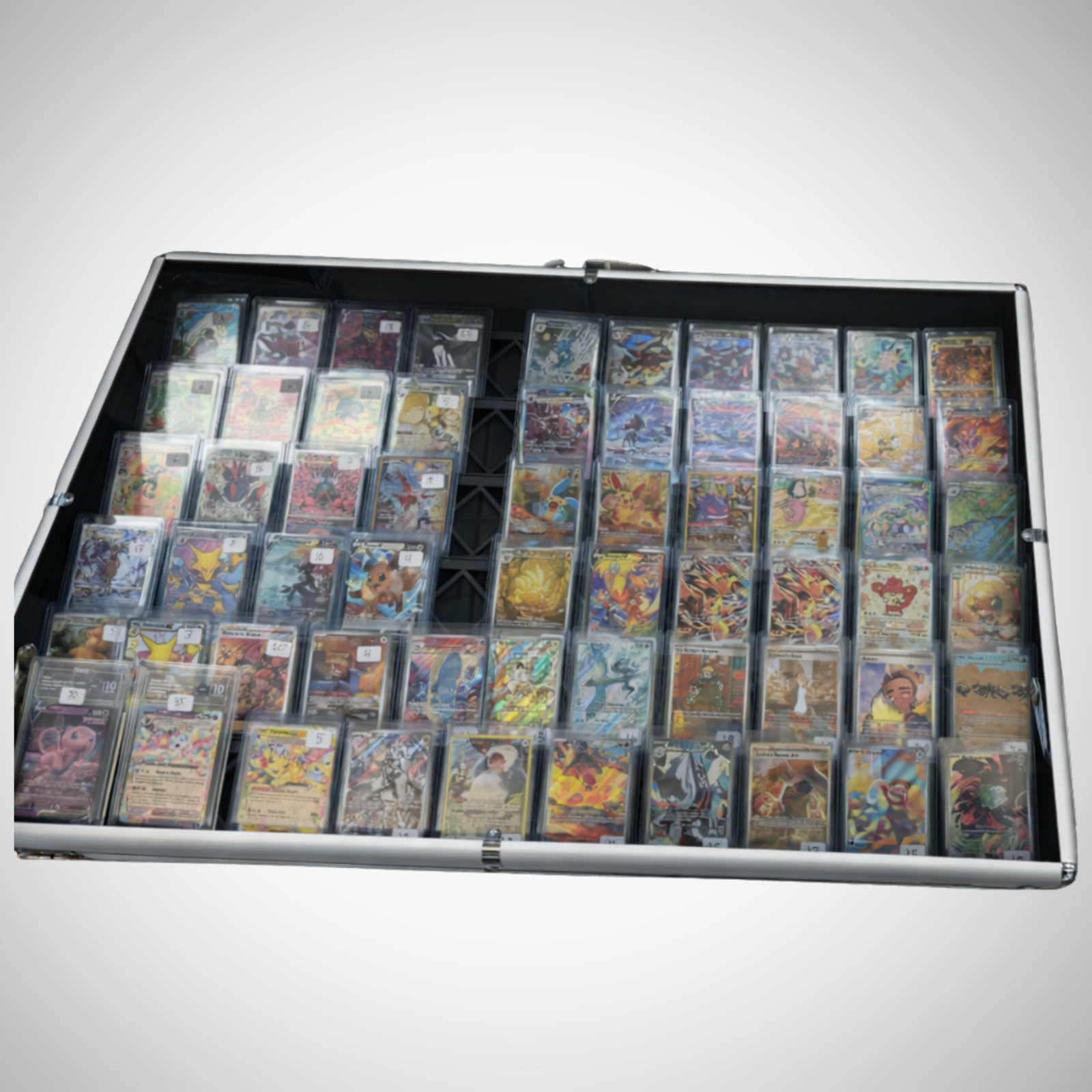 Display Case Card Riser Stands – Perfect for 24×36 Cases- 33 Risers! Holds slabs