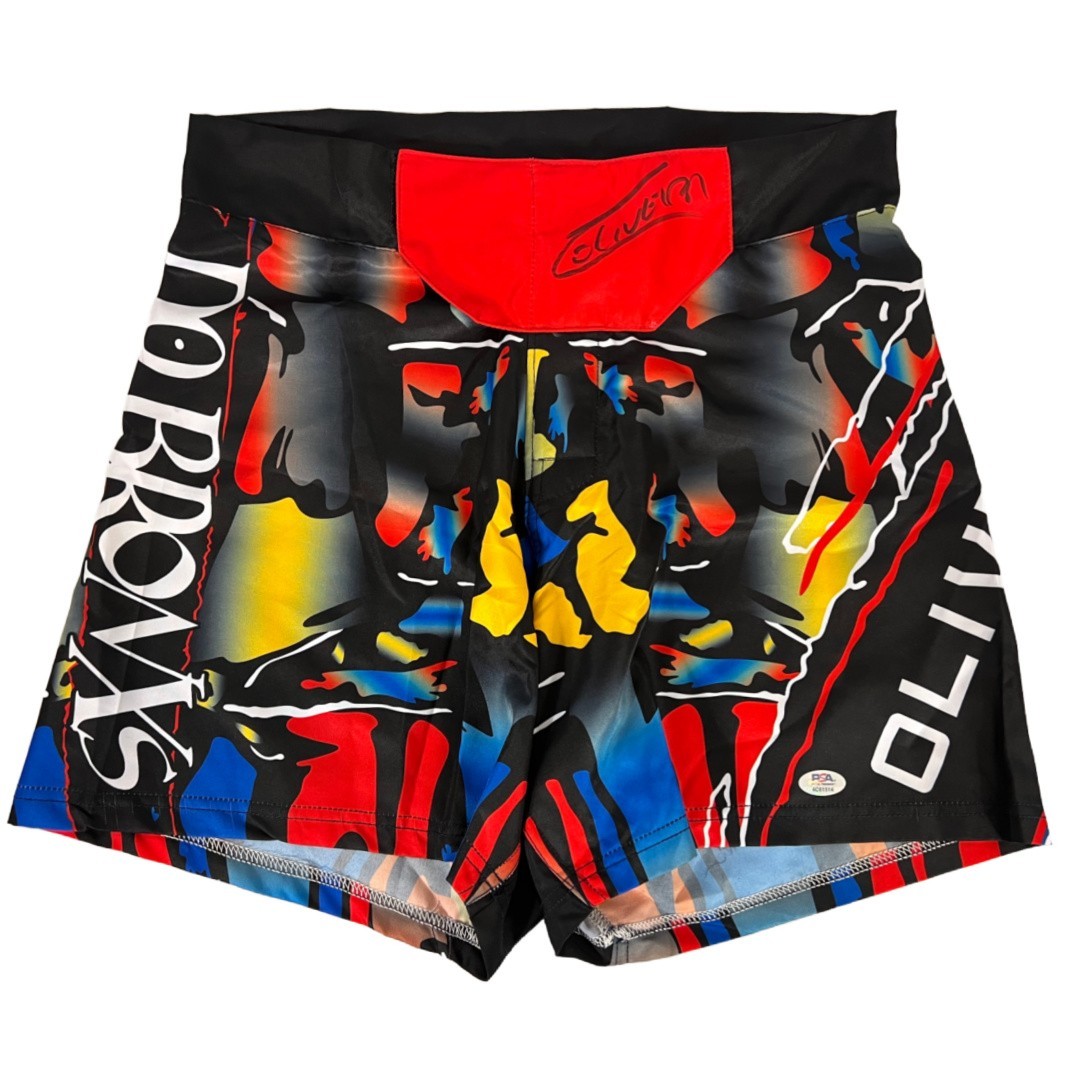 Charles Oliveira autographed signed shorts custom UFC 300 PSA Do Bronx BMF