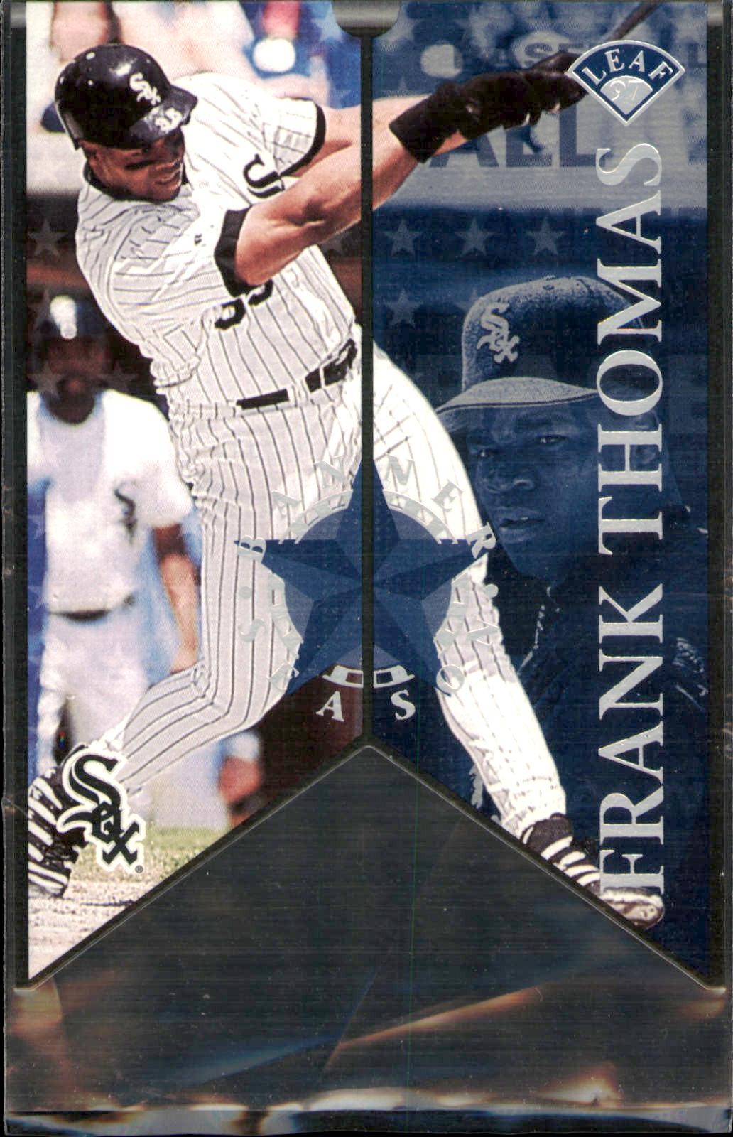 1997 Leaf #4 Frank Thomas Banner Season #/2500