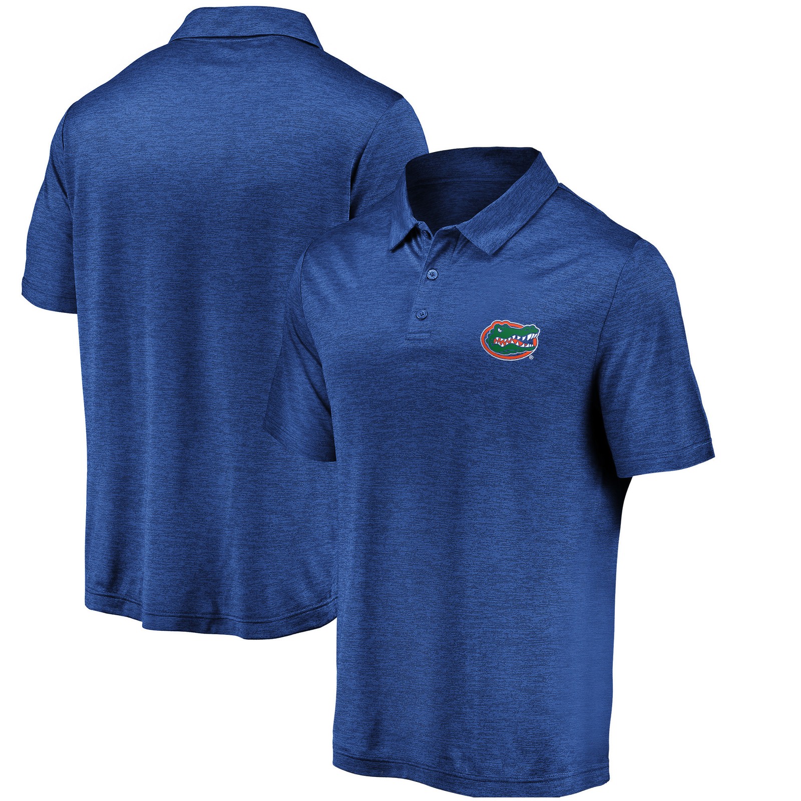Men’s Fanatics Royal Florida Gators Primary Logo Striated Polo
