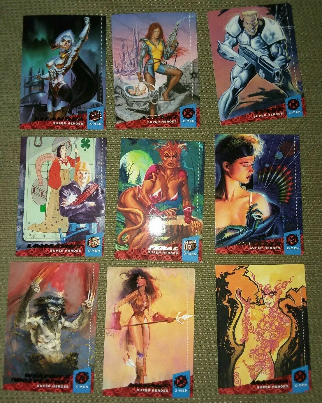 X-MEN Marvel (1994, ULTRA FLEER ) Base Cards Complete your set