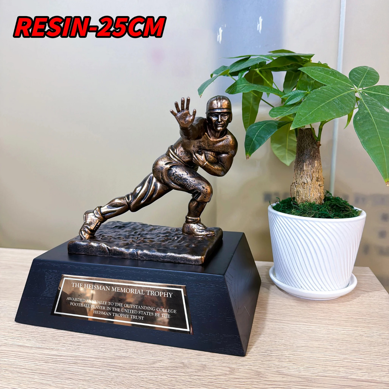 NCAA Heisman Trophy Replica 25cm Trophy Resin Version (Universal version)