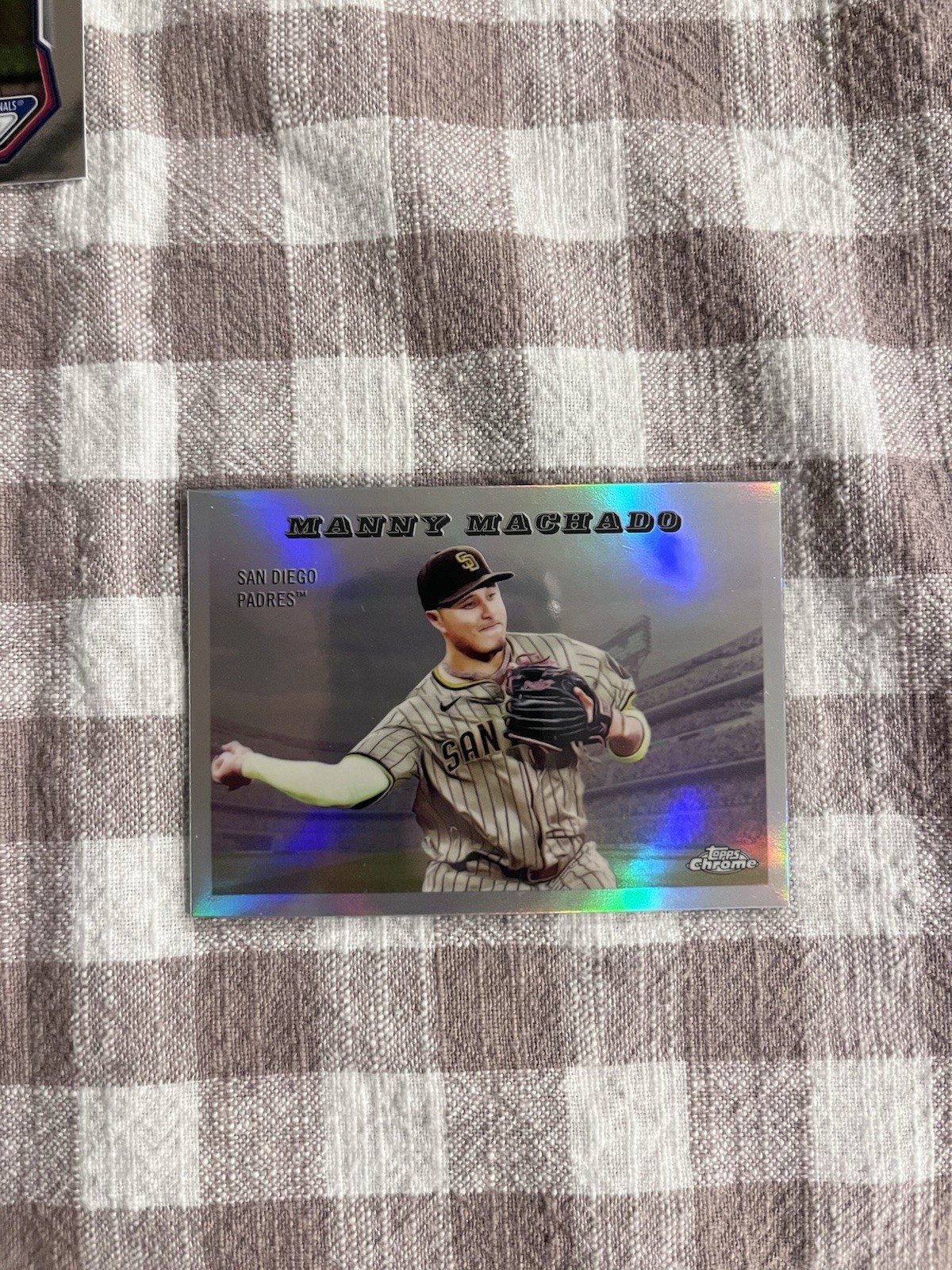 Manny Machado 2025 Topps Chrome Platinum Card Rails & Sails #55RS-18