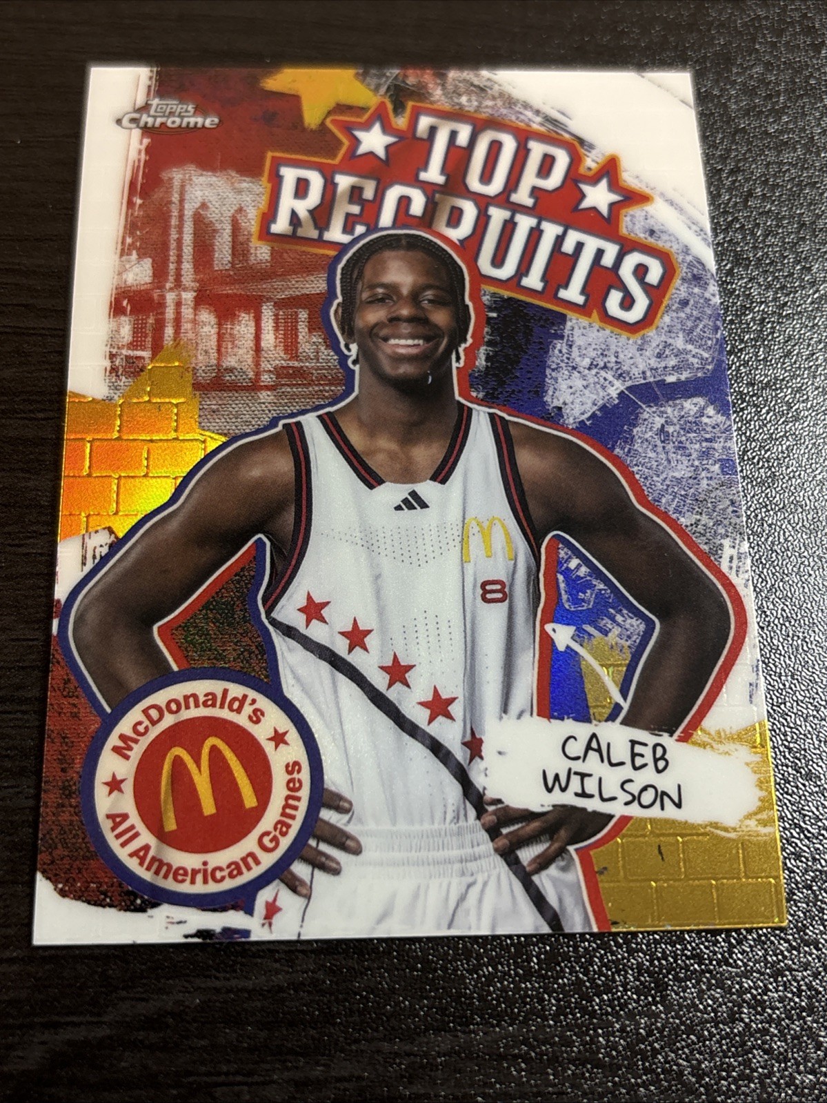 2025 Topps Chrome McDonald’s CALEB WILSON Top Recruits Refractor RC Rookie SP