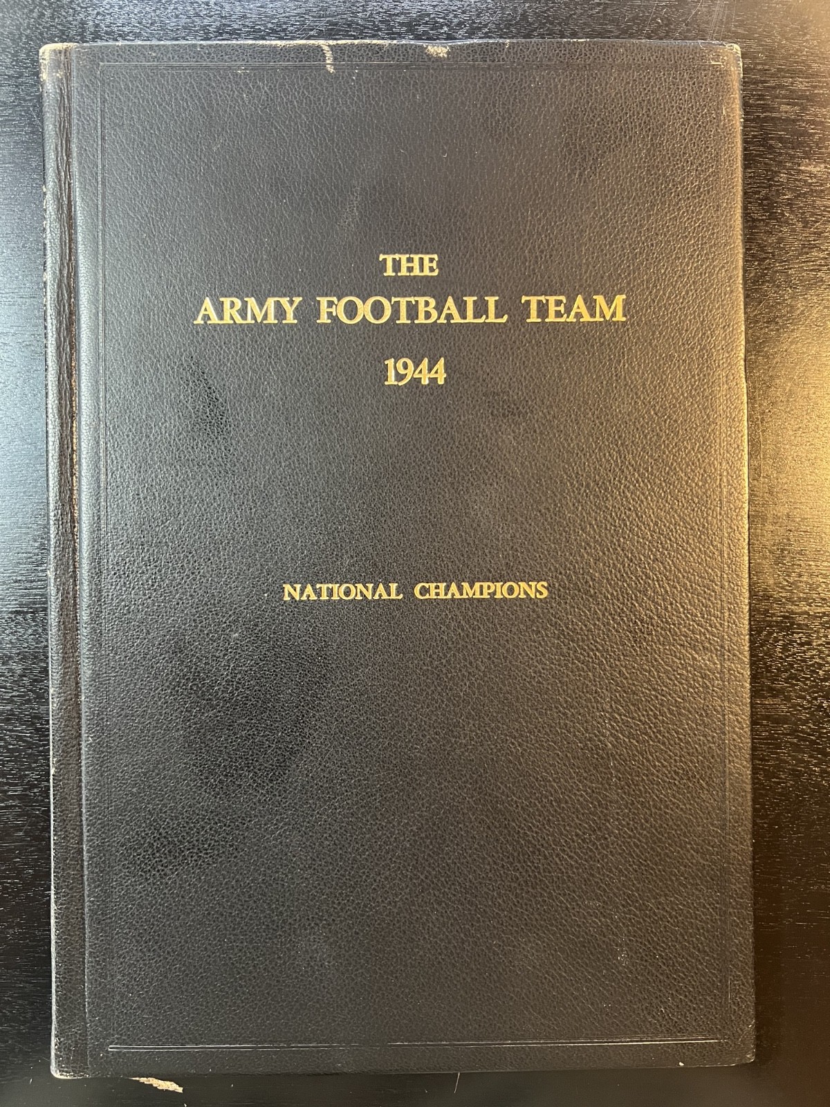 1944 ARMY WEST POINT FOOTBALL NATIONAL CHAMPIONSHIP BOOK #39/200 AUTO EARL BLAIK