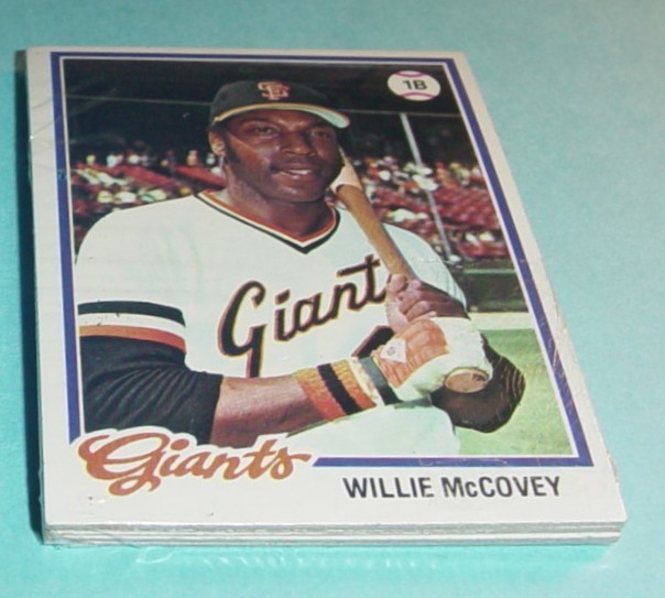 1978 Topps Baseball Sealed cello 10 Pack #34 Willie McCovey HOF #150 Bobby Bonds
