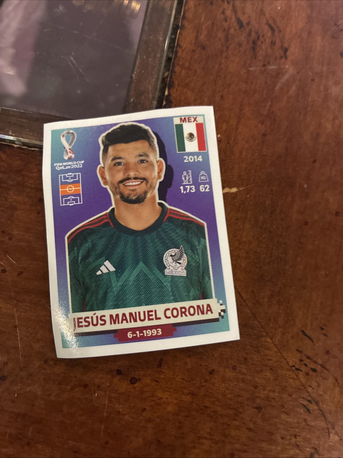 2022 Fifa World Cup Panini Sticker JESUS MANUEL CORONA Mexico MEX12