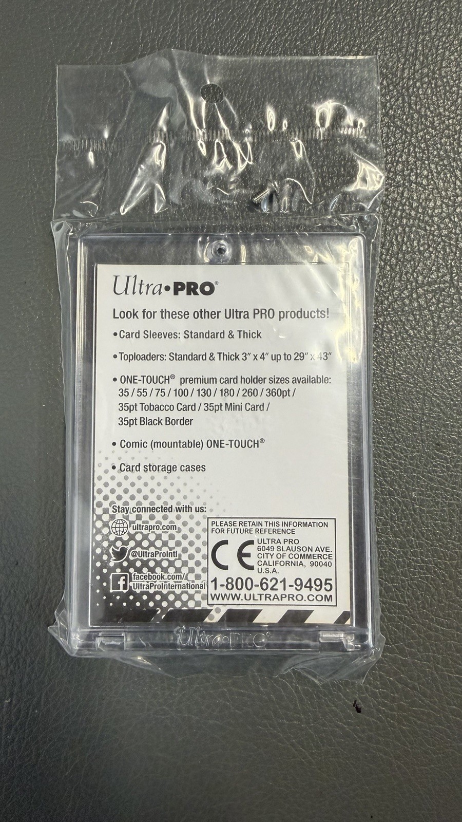 Ultra PRO 1-Screw Screwdown Holder Standard 32pt Ultra Clear Card 81139