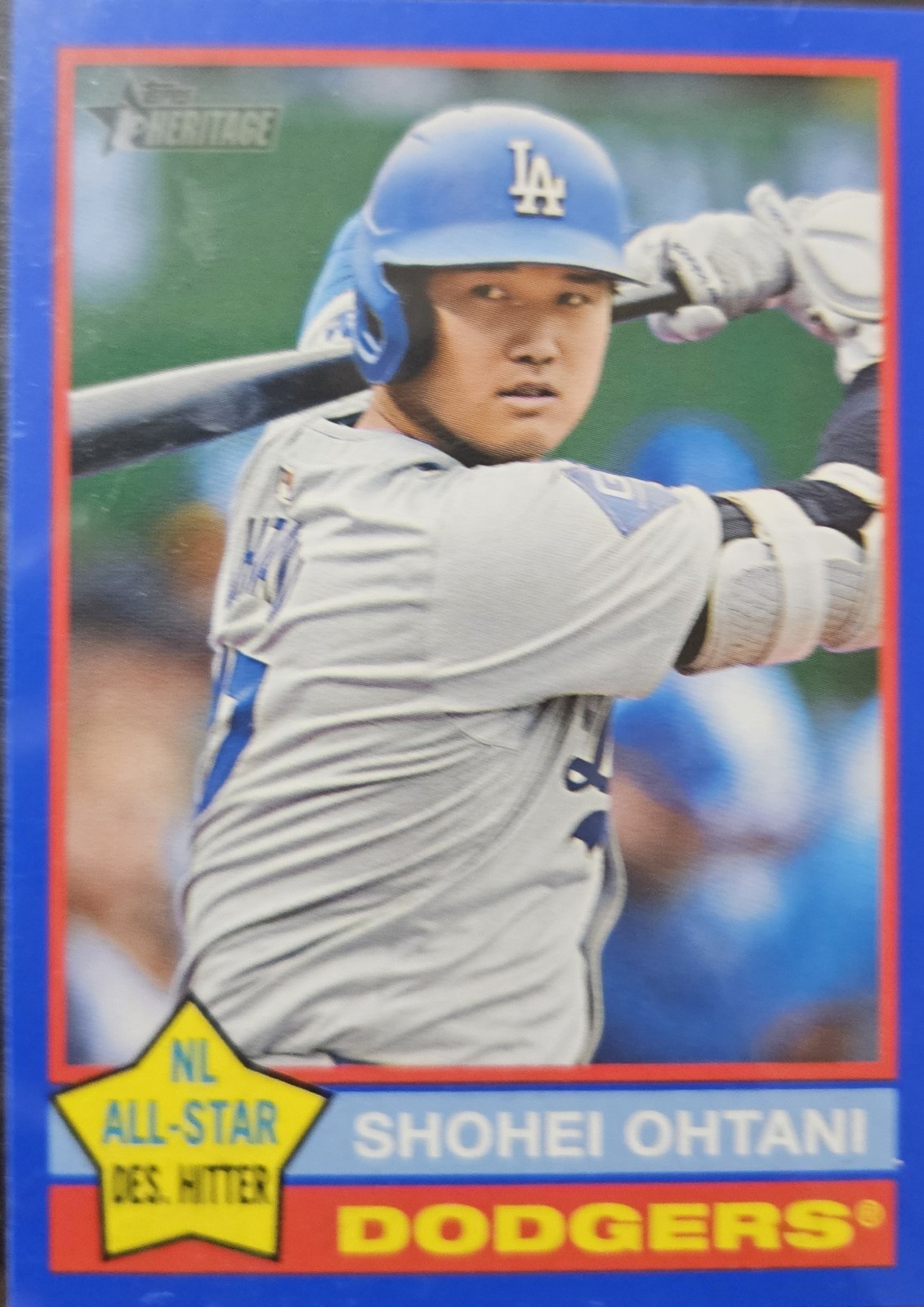 2025 Topps Heritage – Shohei Ohtani #148 Dark Blue Border
