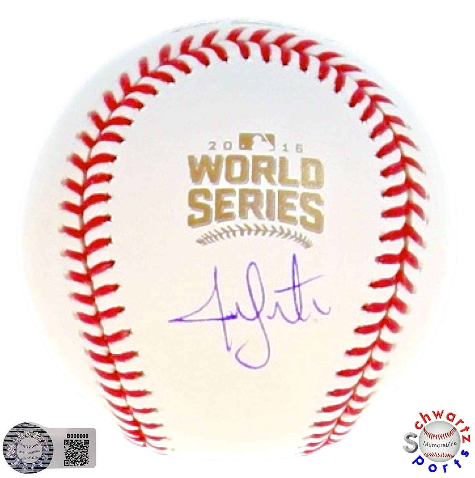 💥Jon Lester💥 Chicago Cubs Signed 2016 World Series Baseball Autograph–SCHWARTZ