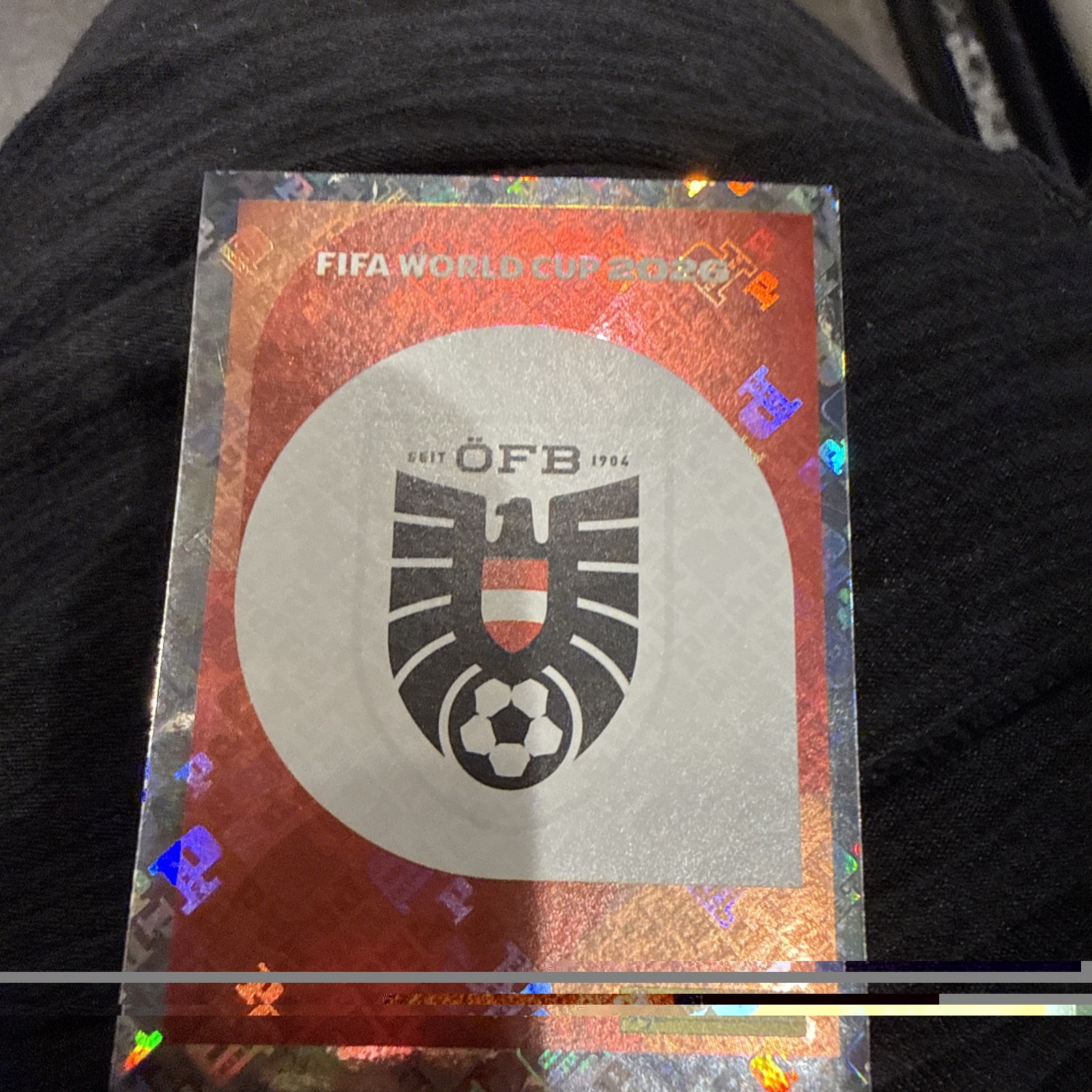 FIFA World Cup 2026 Panini Austria Badge Sticker AUT 1 Holographic