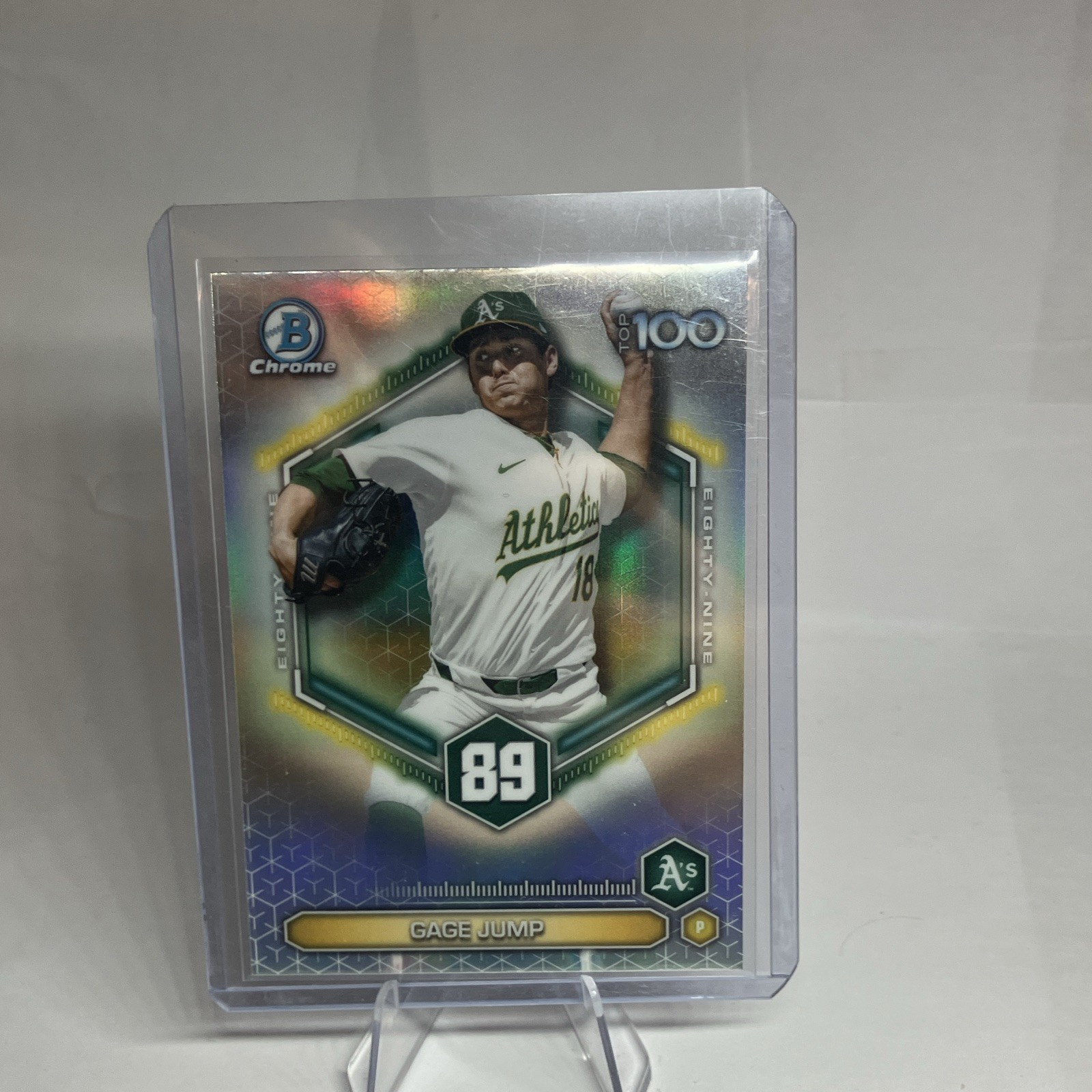 Topps Bowman Chrome 2026 Top 100 Gage Jump Oakland Athletics #BTP-89 Insert