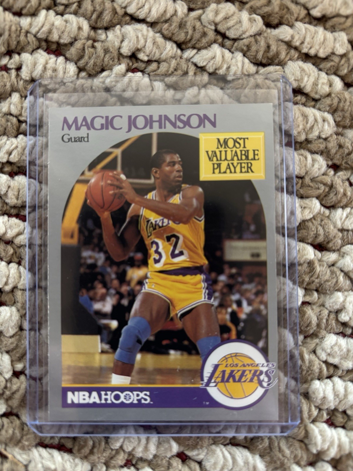 1990-91 NBA Hoops – Magic Johnson #157 Los Angeles Lakers Basketball Card