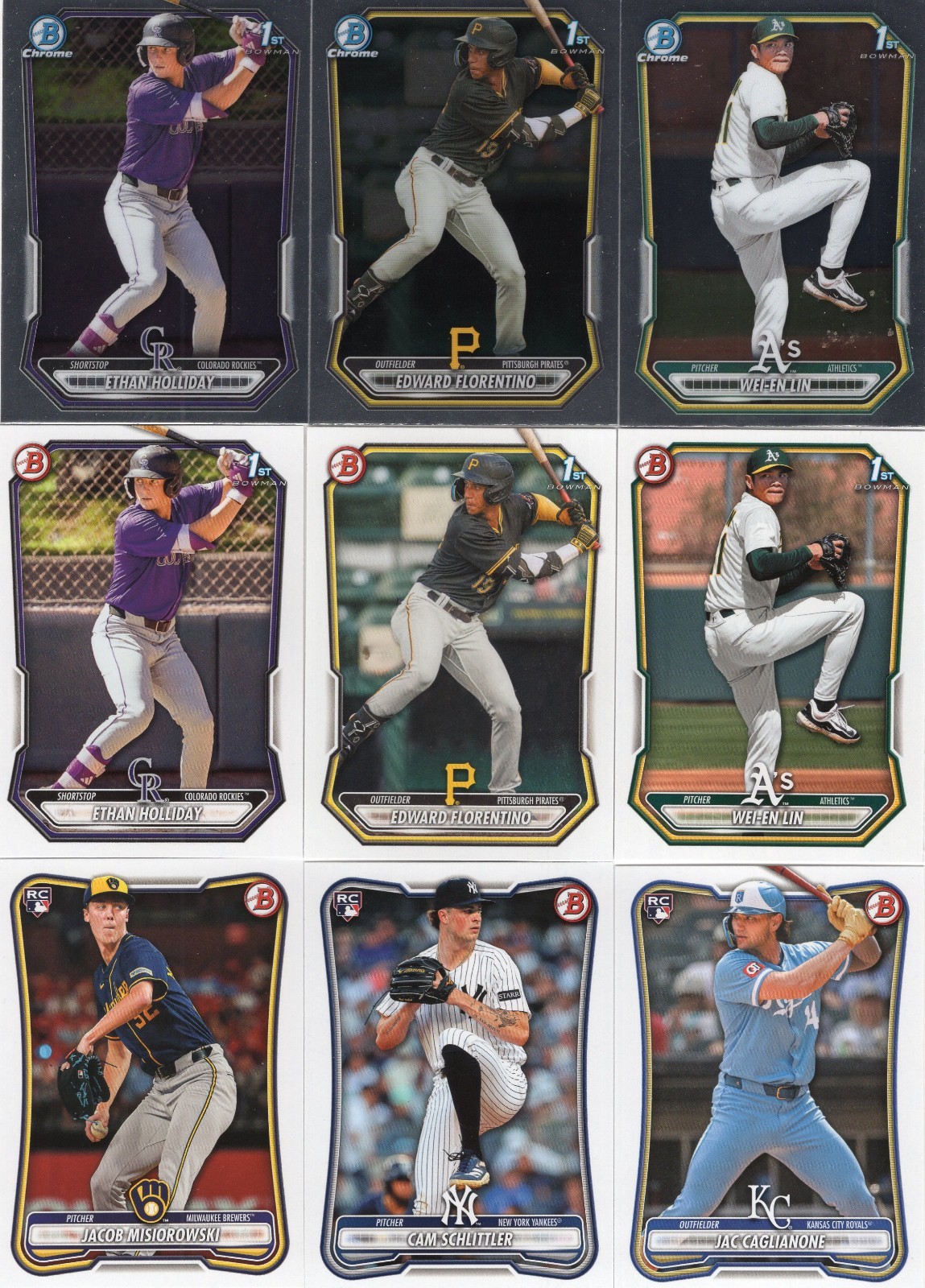 2026 Bowman Baseball Complete 400 Card Set BP 1-150, BCP 1-150 & Base #1-100
