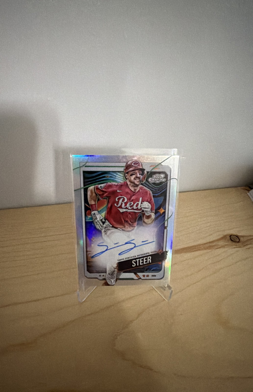 2024 Topps Cosmic Chrome – Autographs Spencer Steer #CCA-SS
