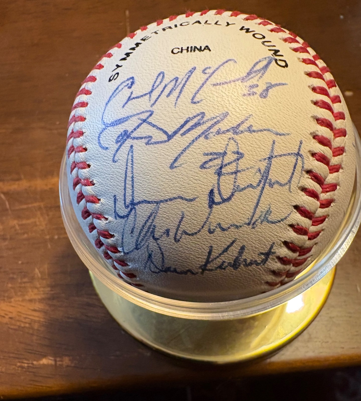 1992 USA Olympic Baseball Autographed by 17 different players w/Protective Case