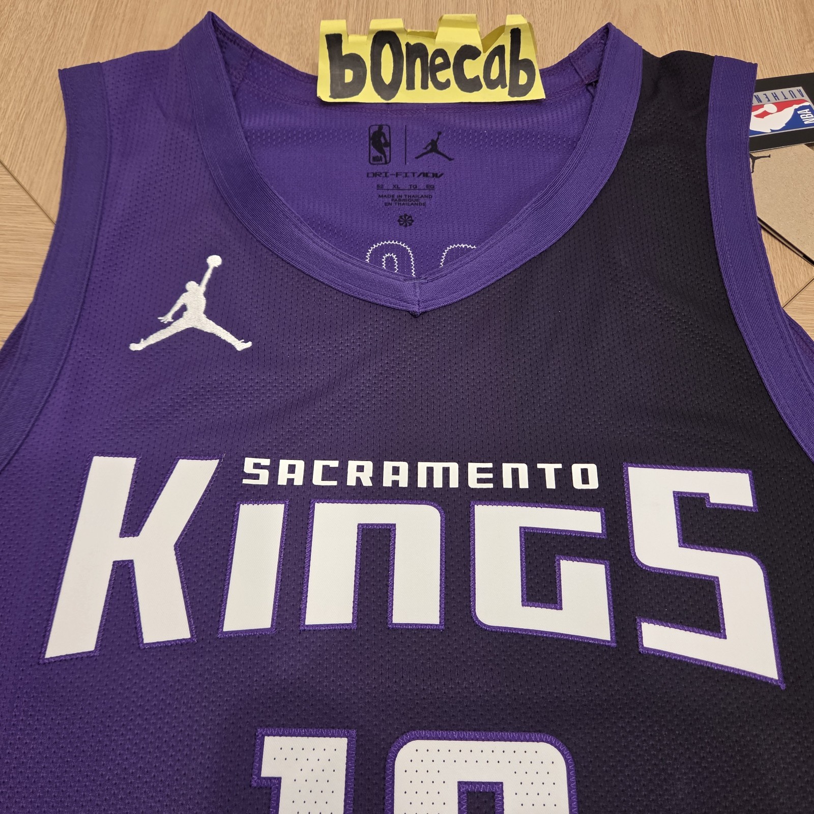 NBA Authentic Jersey Nike 52 Domantas Sabonis Sacramento Kings Statement Edition