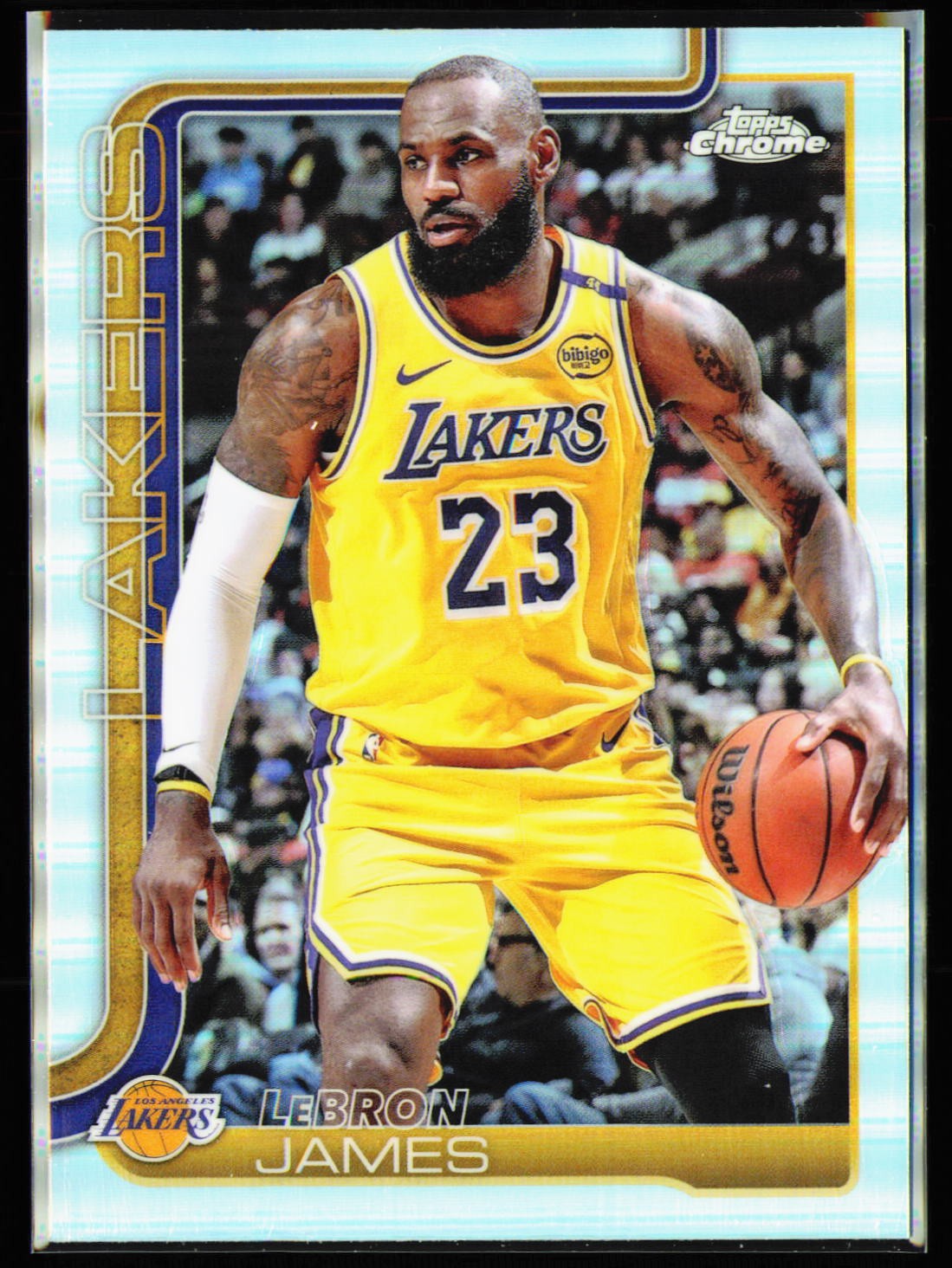 2025-26 Topps Chrome LeBron James Refractor #127 Los Angeles Lakers