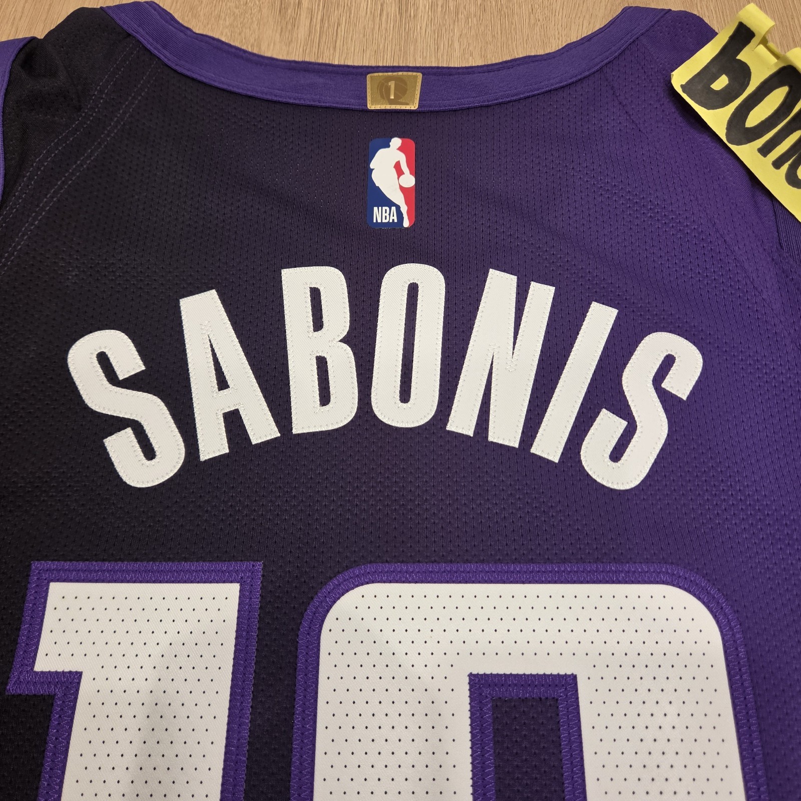 NBA Authentic Jersey Nike 52 Domantas Sabonis Sacramento Kings Statement Edition