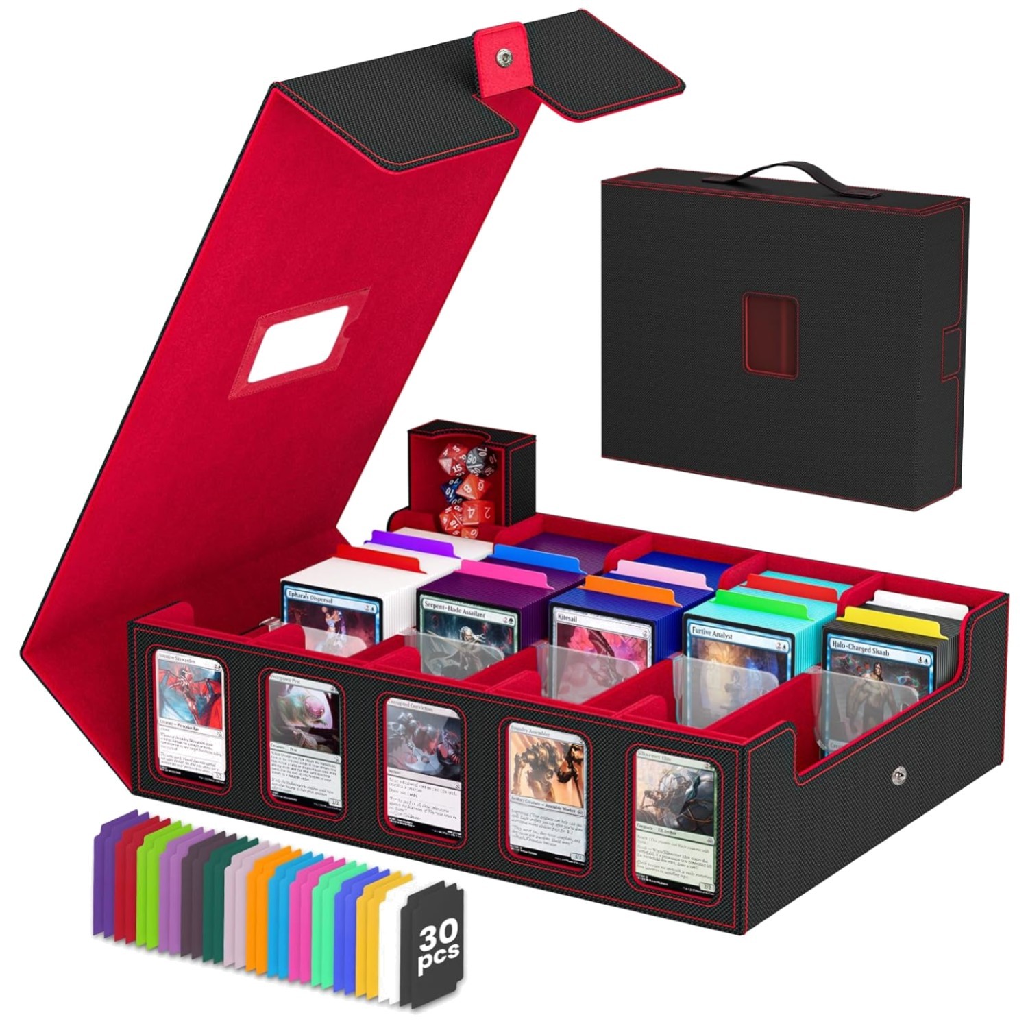 Large Capacity Card Storage Box for Trading Games/-