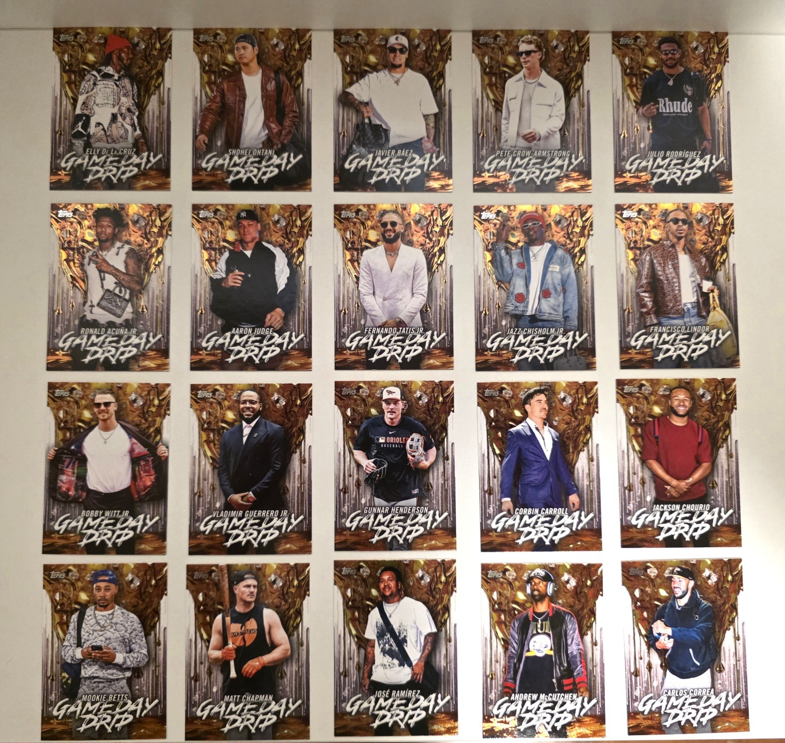 2026 Topps GameDay Drip FULL SET (20 Cards)