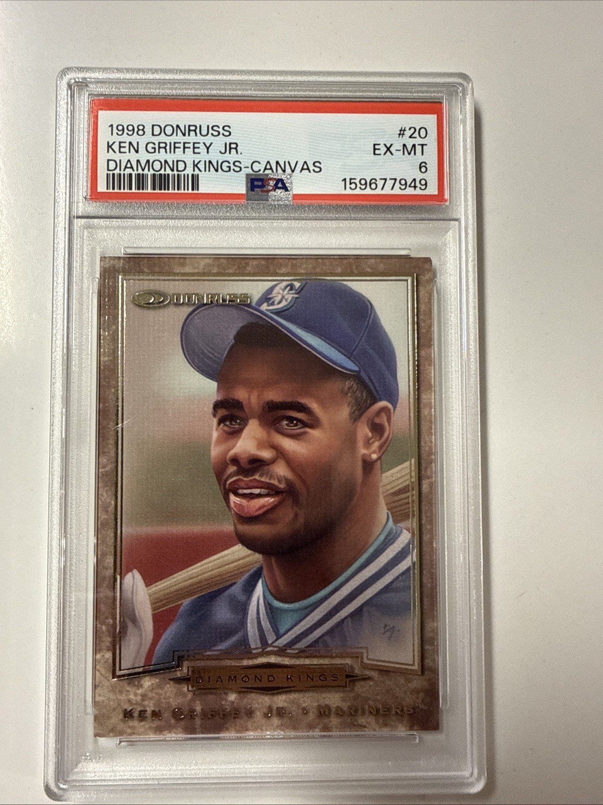 1998 Donruss Diamond Kings Ken Griffey Jr #20. 260/500 Canvas Collection. Rare