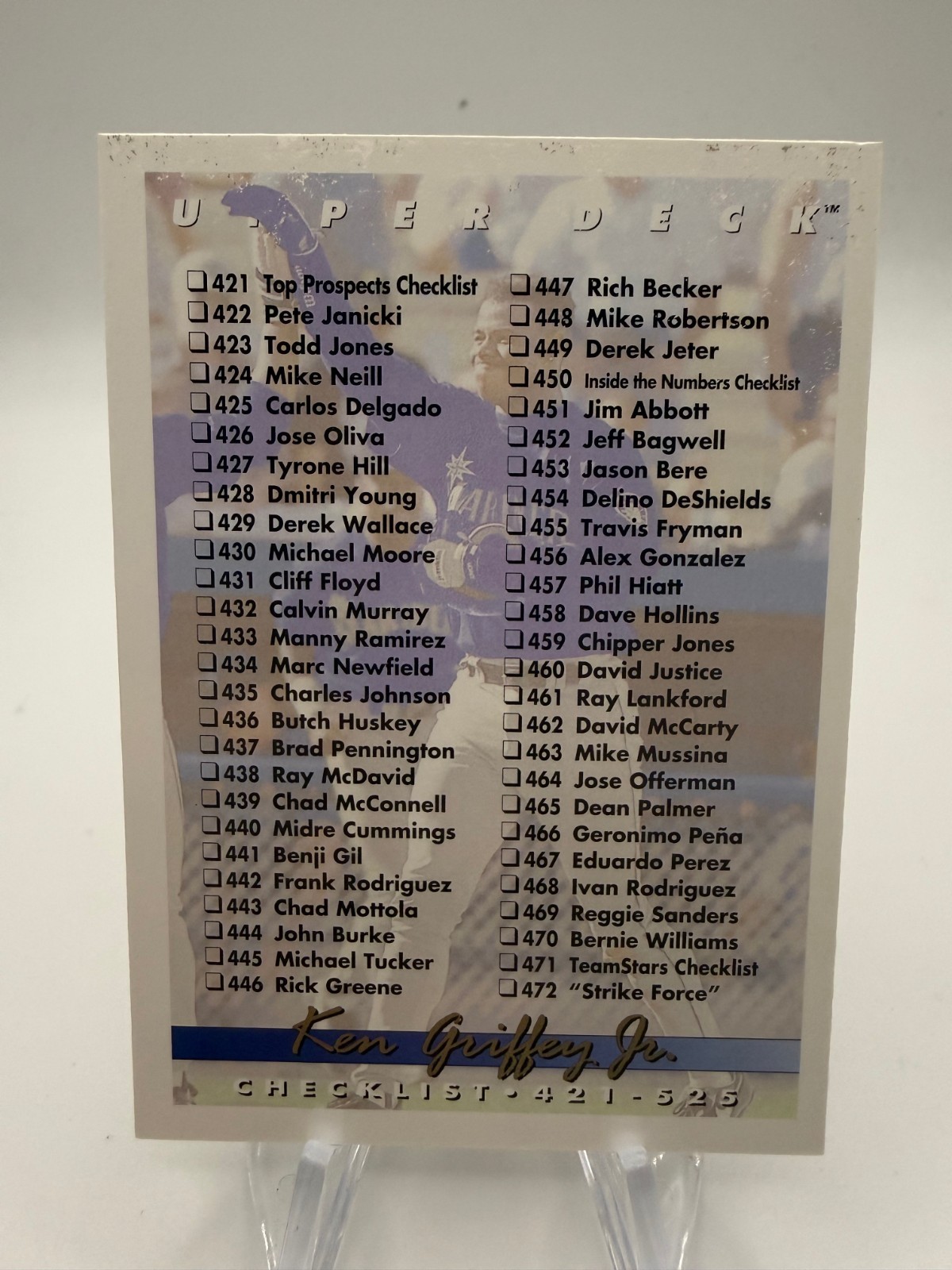 1993 Upper Deck Baseball Card #s 500-749 – You Pick